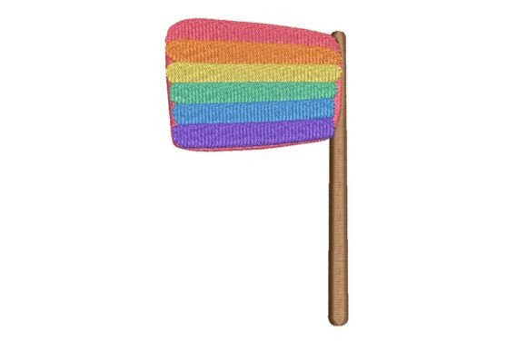 Classic Rainbow Pride Flag Embroidery Design Review
