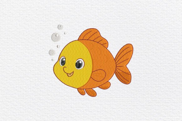 Cute Goldfish Embroidery Review