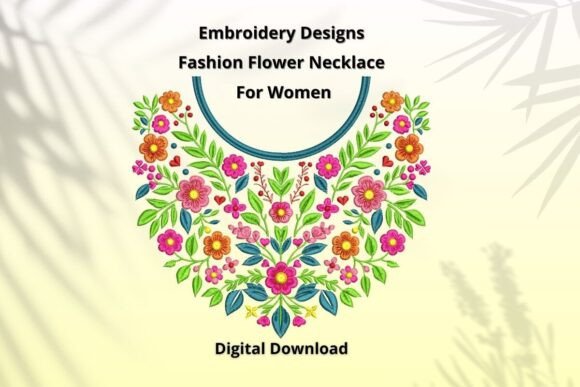 Embroidery Designs Flower Necklace Review