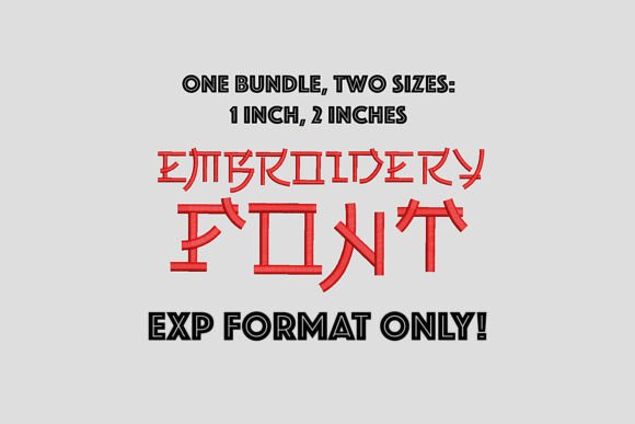 EXP Japanese Style Embroidery Font Review