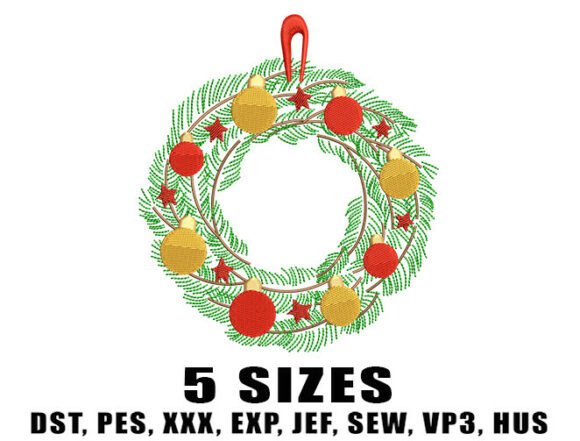 Festive Wreath Embroidery Design Review