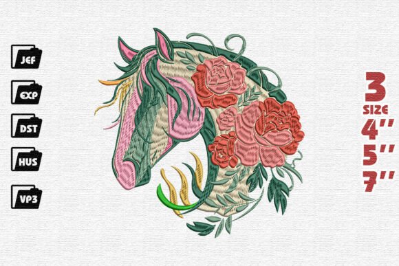 Floral Horse Head Embroidery Review for Seasonal Use