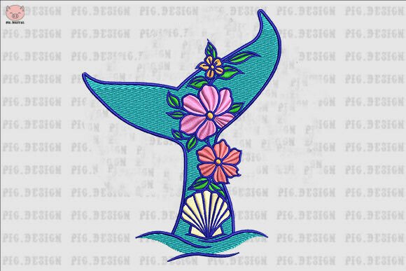 Floral Whale Tail Ocean Embroidery Review
