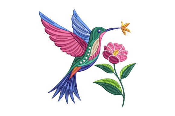 Hummingbird Flower Embroidery Review