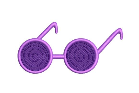 Hypnotic Swirl Glasses Embroidery Design