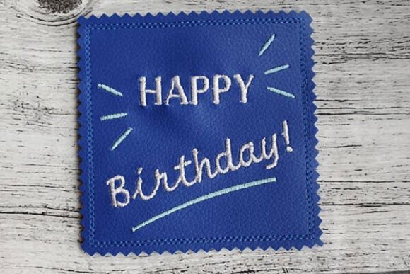 ITH Happy Birthday Greeting Card Embroidery Review