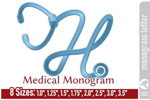 Medical Embroidery Monogram Letter - H Review