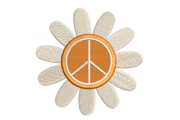 Peace Sign Daisy Embroidery Design Review