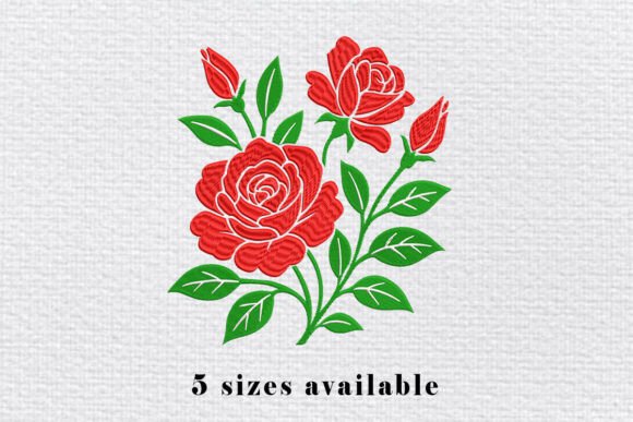 Red Rose Embroidery Design Review