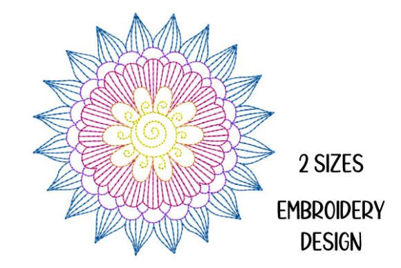 Small Mandala Flower Line Art Embroidery Review