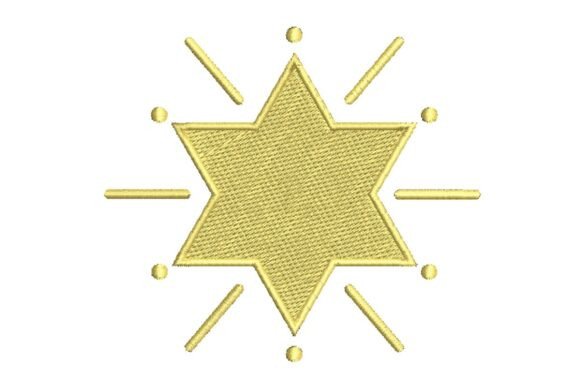 Sparkling Yellow Six-Pointed Star Embroidery Design Review
