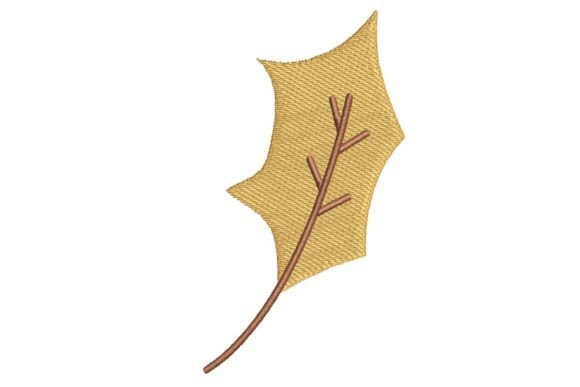Stylized Autumn Leaf Embroidery Design Review
